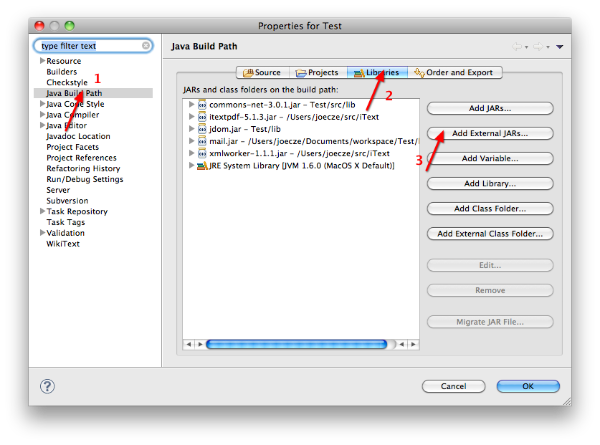 Fremde Bibliothek in Eclipse-Projekt einbinden